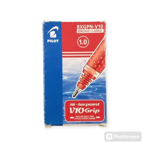 قلم pilot سائل 1.0 لون احمر( علبة )