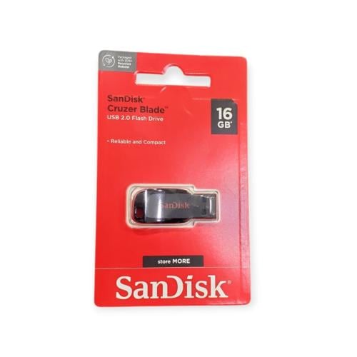 ذاكرة فلاش يو اس بي  سانديسك 16 جيجابايت - SDCZ50، usb2.0، سعة 16.0 GB