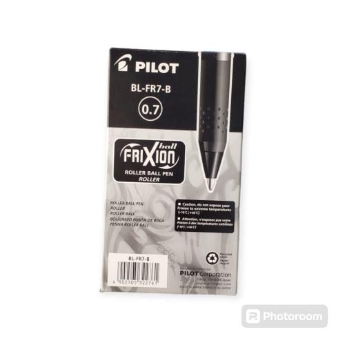 قلم مع محايه بايلت ياباني  اسود 0.7 علبة ١٢قلم