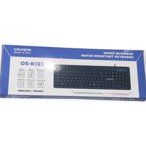 لوحة مفاتيح سلكي اسود OMES OS-K133