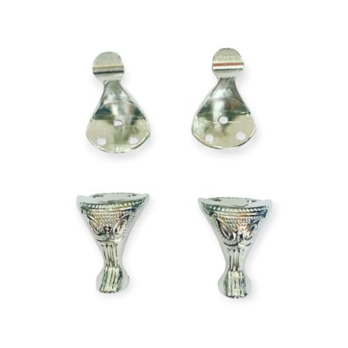 قواعد صواني فضي عدد 4حبه