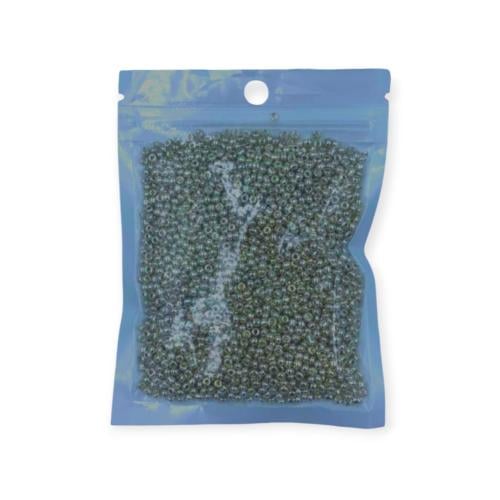 خرز ملون  8 ملي فضي