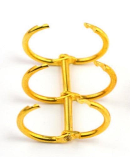 حلقات حديد ذهبي 1 حبه 2.5*4