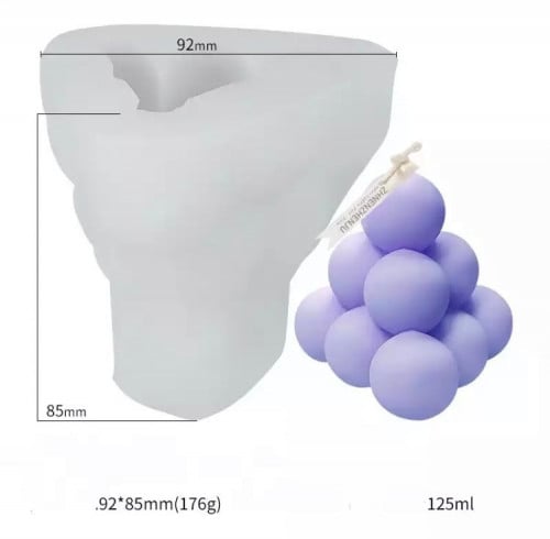 قالب سلكون شمع 92*85    125مل     200002021135