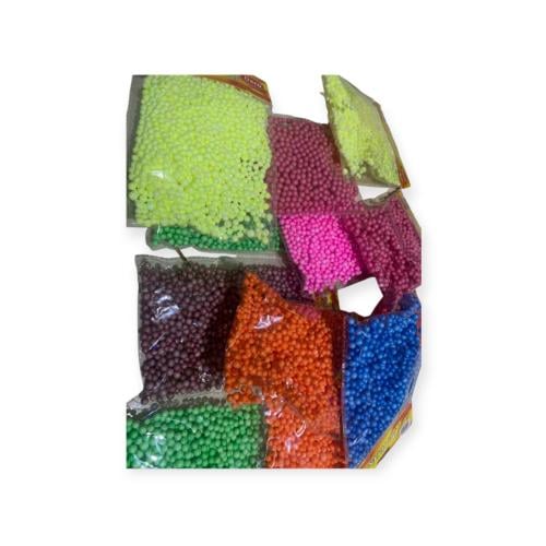 كرات فلين صغيره للتزين  عدد 12 كيس مشكل