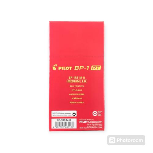 اقلام حبر جاف بايلت لون احمر (علبة)BP-1