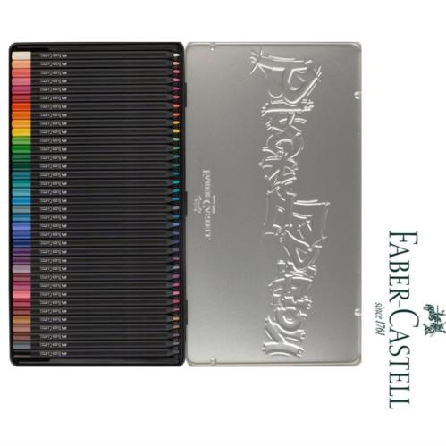 أقلام تلوين فيبر كاستل  36 لونأسود ، علبة 36 لون