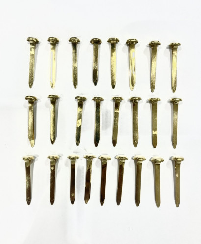 دبوس ذهبي فرنسي رئسين طول 3 سم علبه  25حبه