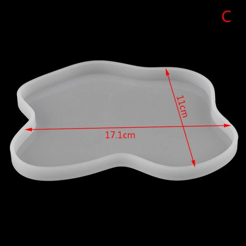 قالب سلكون كوستر حواف مختلفه 17سم*10.40سم