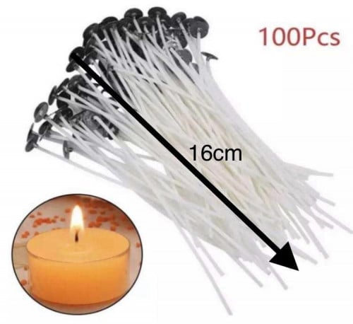 فتيل الشمع15سم عدد100 ح