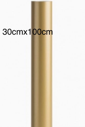 فينيل أسطح ذهبي مطفي العرض30سم*100سم