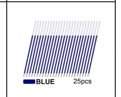 غيارات أقلام ازرق عددٍ 25حبه