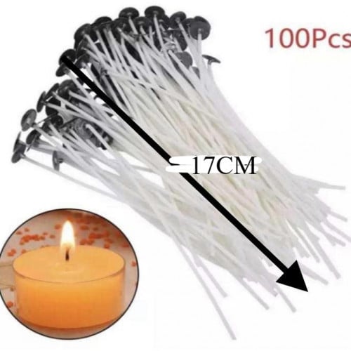 فتيل الشمع 17 سم عدد100 ح
