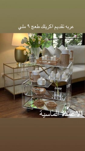 عربة تقديم ضيافه اكريلك طعج 10 ملي