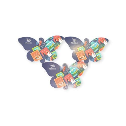 كرت اليوم الوطني علي شكل فراشة نحلم ونحقق درزن 12 ح