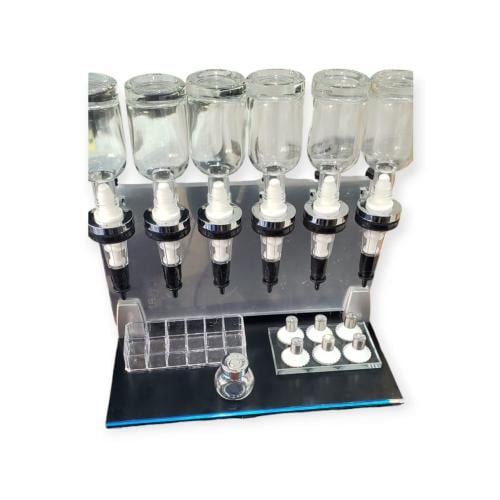 علبة عطور 6 خانة مع ملحقاتها 6 عبود فحص الرئحة مع ملحقاتها