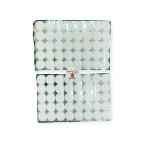 شك شك دائري ابيض  لاصق عاشق ومعشوق2.5 سم 240 قطعه