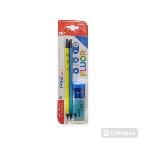 مجموعة اقلام 2 اقلام مع براية وممحاه من mp