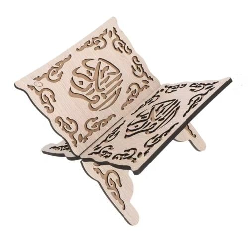 حامل قران خشب بني فاتح 19سم في 29 سم