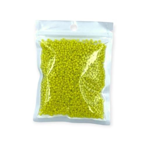 خرز ملون  8 ملي  اصفر كموني