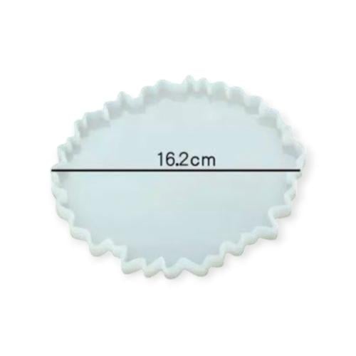 قالب سلكون  دئري حواف متعرجه مقاس 16.20سم