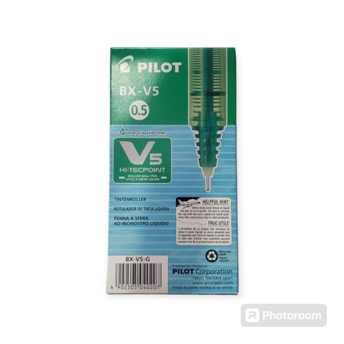 قلم بايلت سائل V5- 0.5 لون احمر (علبة)