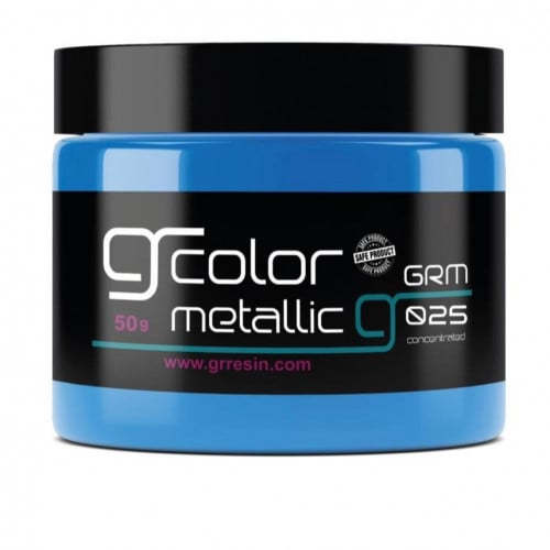 الوان ريزن ميتلك ازرق ازرق كحلي رقم 25 50جرام