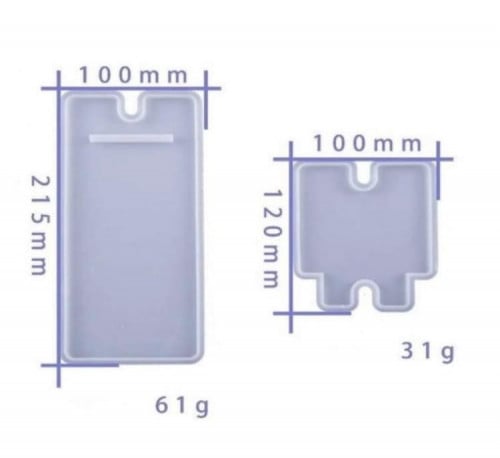 قالب سلكون قاعده جوال خلفيه10*21.5- القاعده 10*12