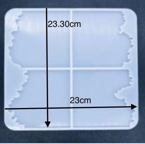 قالب سلكون كوسر 4 اقسام 23*23.3