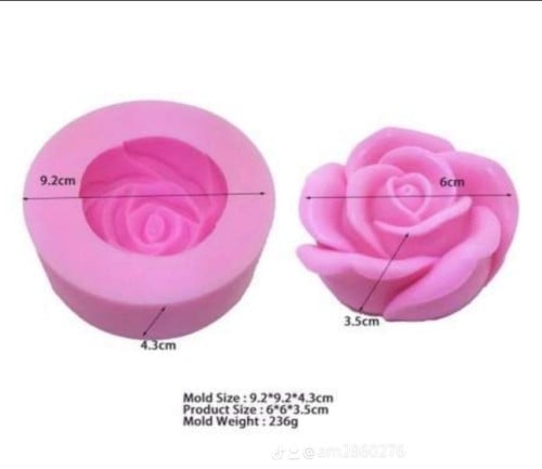 قالب سلكون ورده. 9.2*9.2*2*4.3