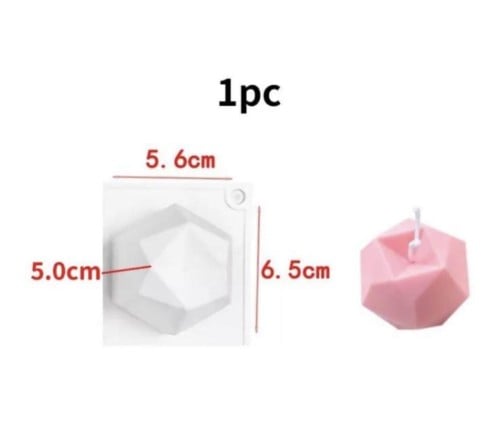 قالب سلكون شمع ورده 5.6*6.5*5.5