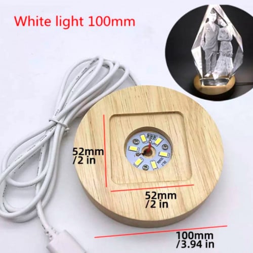 قاعده خشبيه20سم مع اضائه لد 180 W خط 220 V