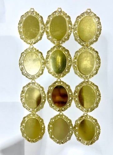 خلفيه ذهبيه نحاس عدد 12 حبه