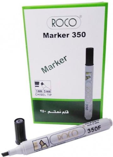 اقلام ماركر معلم روكو ياباني اسود عدد 12قلم