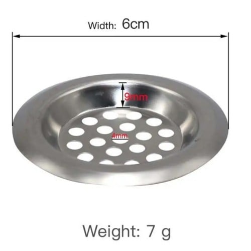 صحن مبخره فضي مقاس 6 سم