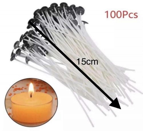 فتيل الشمع 16 سم عدد100 ح