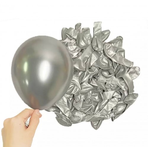 بالونات  هاليوم عدد 25 حبه فضي