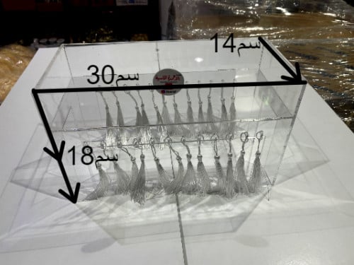صحن تقديم حلوي العيد اكريلك شفاف