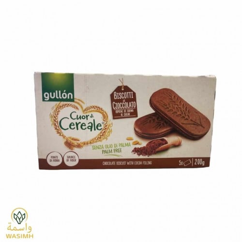 جولن بسكويت الحبوب كاملة بحشوة شوكولاتة 200ج