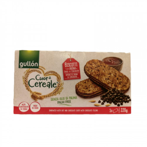 بسكويت شوفان حشوة الشوكلاته 220ج gullon