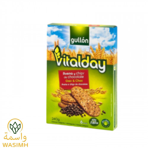 شوفان كوكيز بقطع الشوكلا 240ج vitalday gullon