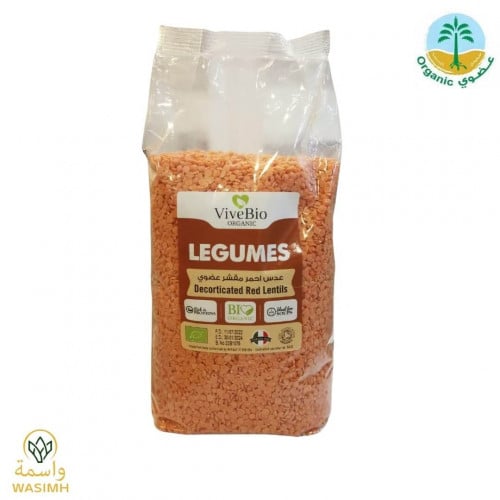 عدس احمر مقشر عضوي 1كيلو VIVE BIO