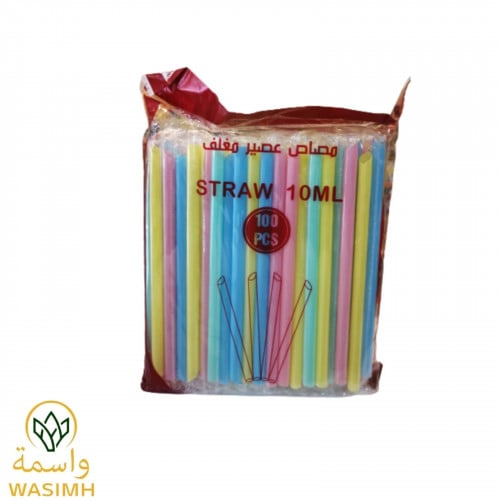 مصاصات 10 مل ملون 100حبه
