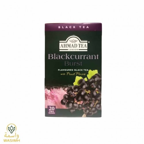 شاي احمد مغلف  بالكشمش الاسود 20 كيس