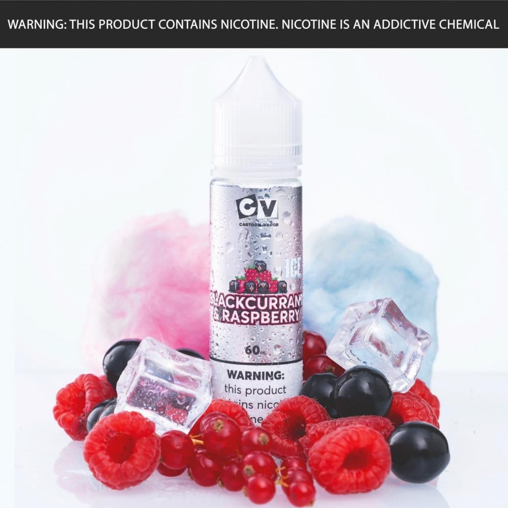 عمر بطارية طويل نكهة فيب سي في كشمش اسود وتوت ايس CV BLACKCURRANT & RASPBERRY ICE