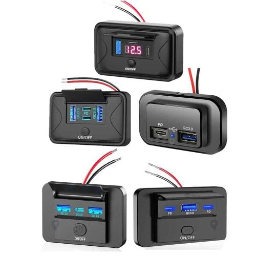 شاحن PD ويوسبي سريع مستطيل