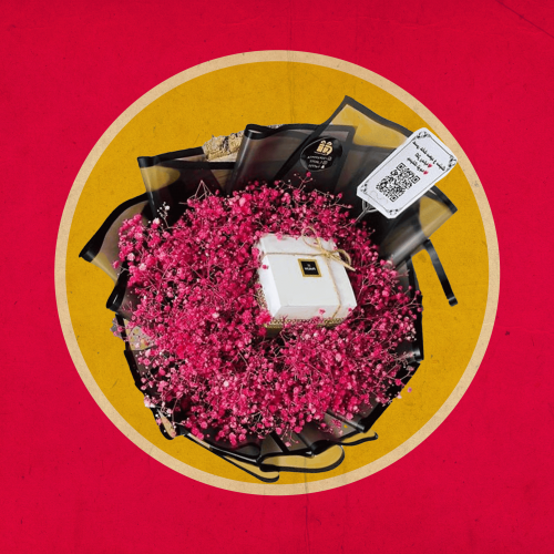 باقة ورد راقية مع شوكولاتة  هدية رومانسية رائعة لمحبي التميز