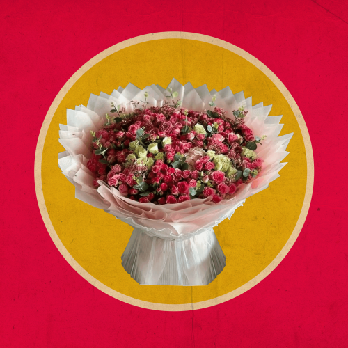 باقة ورد يا راعي الثوب الحمر هدية فاخرة لعشاق الورود