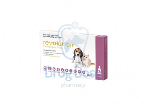 امبولات لعلاج الحشرات و البراغيث للقطط و الكلاب الصغيرة من شركة Revolution