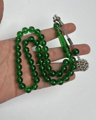 مسباح بكلايت أخضر شفاف